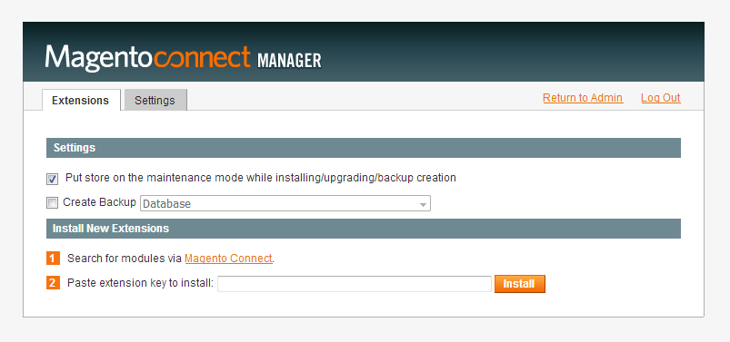 Install New Extension Magento Install New Extension