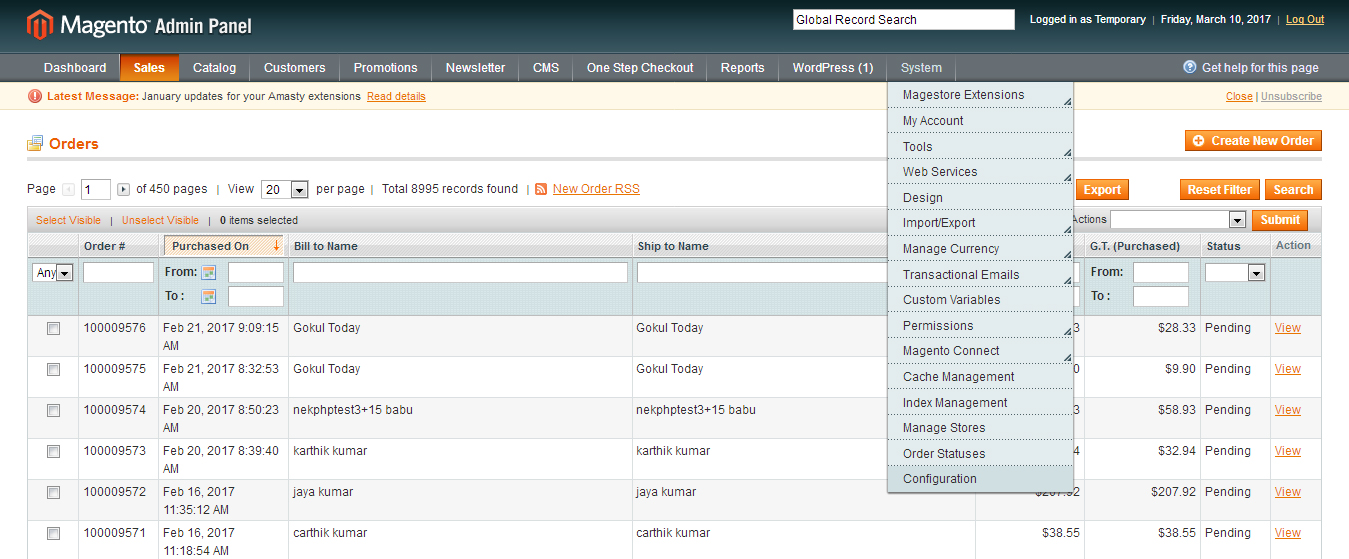 System Configuration System Configuration