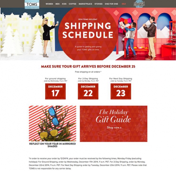 Landing Page With Shipping Day Reminder Landing Page With Shipping Day Reminder