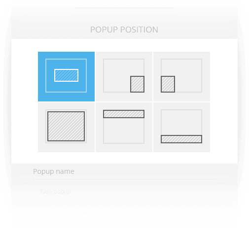 popup position