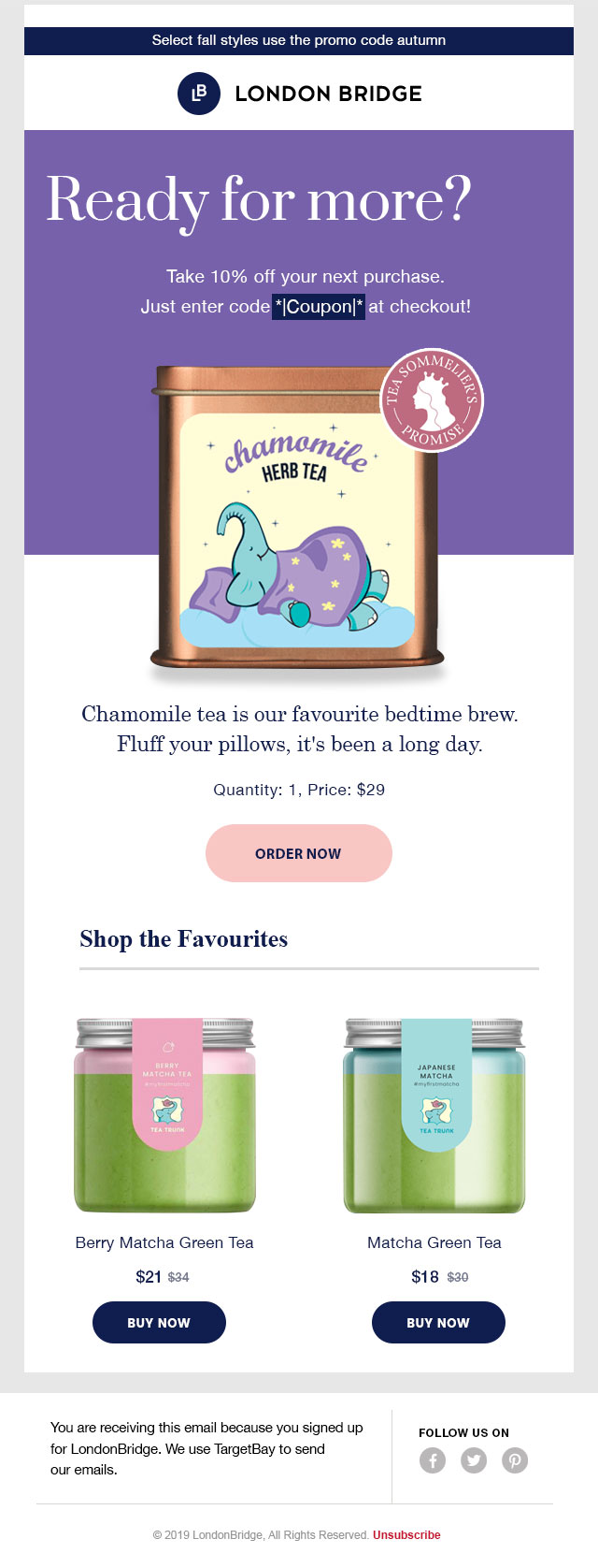 Product recommendation email Abandoned cart email template with alternate product suggestions