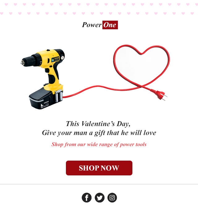 valentine's day template for power tools