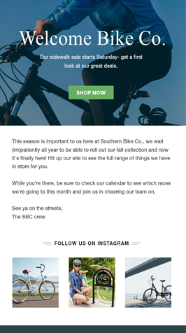 Welcome Email templates