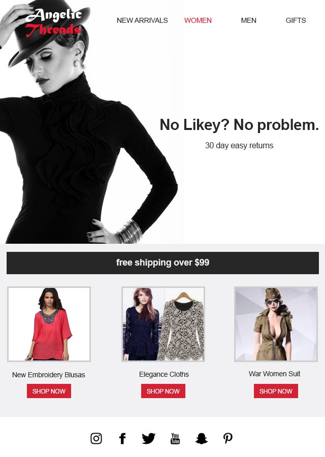 threads abandoned cart email template