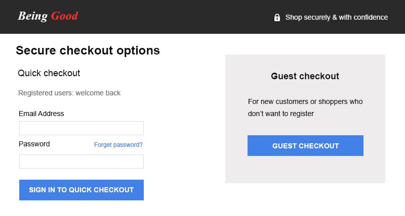 ecommerce guest checkout