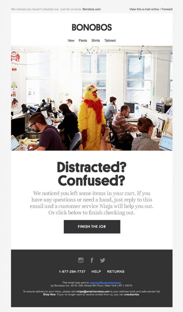 Shift4Shop Abandoned Cart Email templates for Apparel