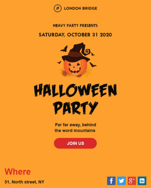 Best design for Halloween Email Template Best design for Halloween Email Template