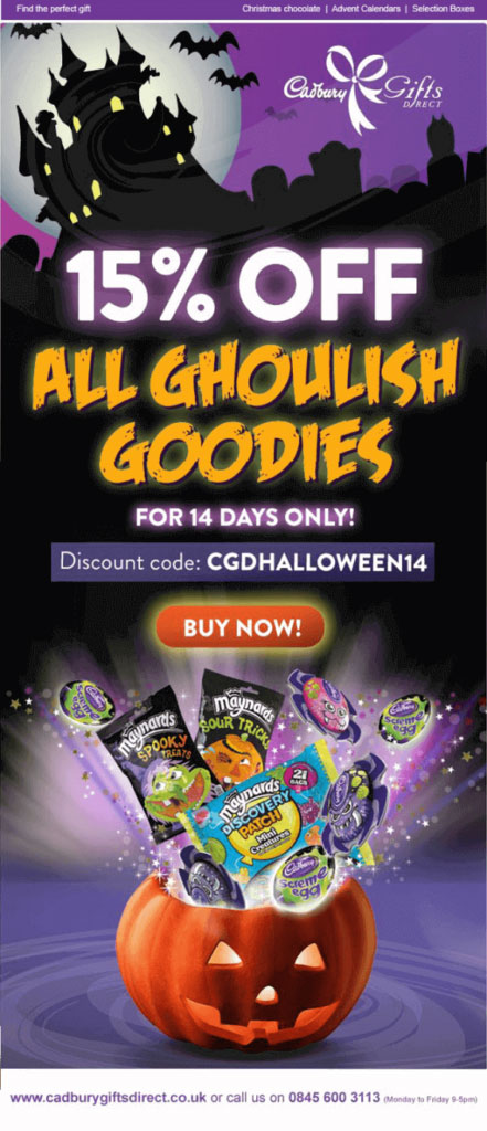 Halloween Email Template with discounts Halloween Email Template with discounts