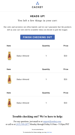 White themed eCommerce welcome email template to greet first-time shoppers. Download for Free Now.