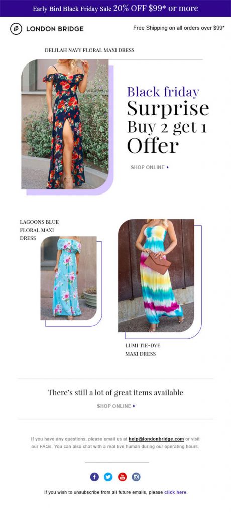 Attractive Black Friday email templates Attractive Black Friday email templates