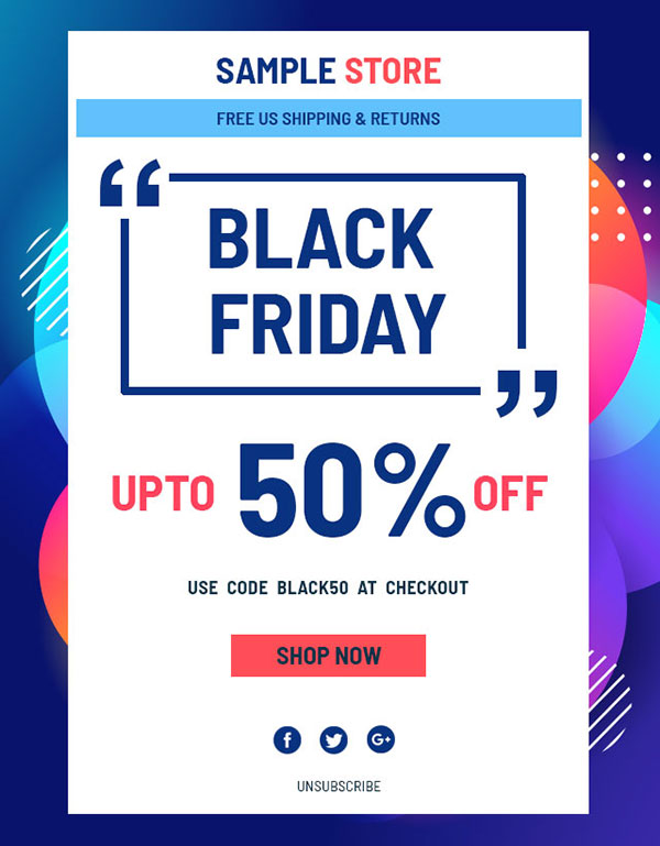 Creative Black Friday email templates Creative Black Friday email templates