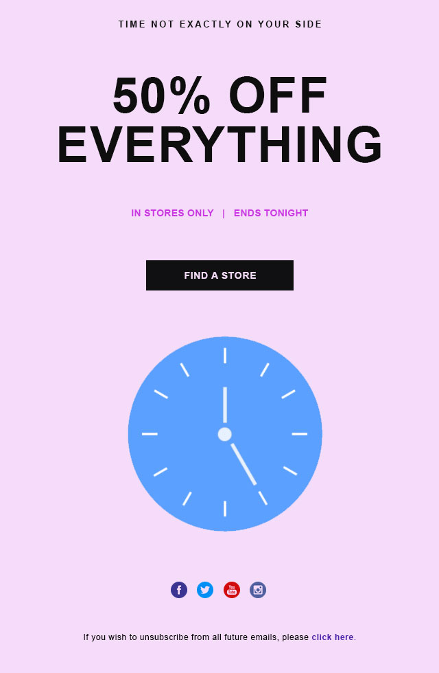 Cyber Monday email template with limited sale Cyber Monday email template with limited sale