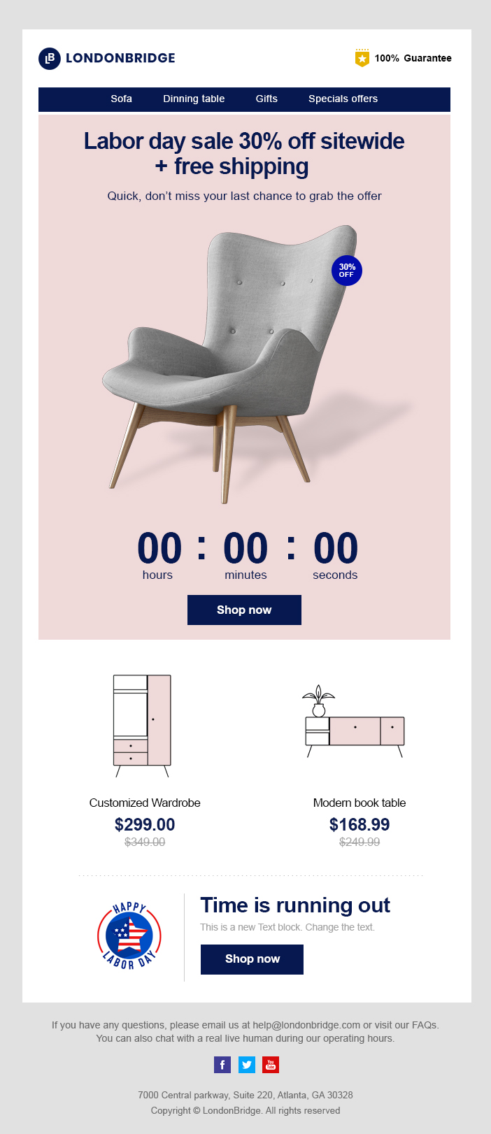 labor day templates for furnitures. Download for Free Now.