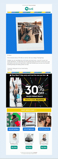 Thanksgiving email template with gif Thanksgiving email template with gif