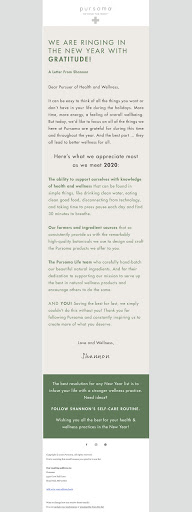 Meaningful content in new year email templates Meaningful content in new year email templates