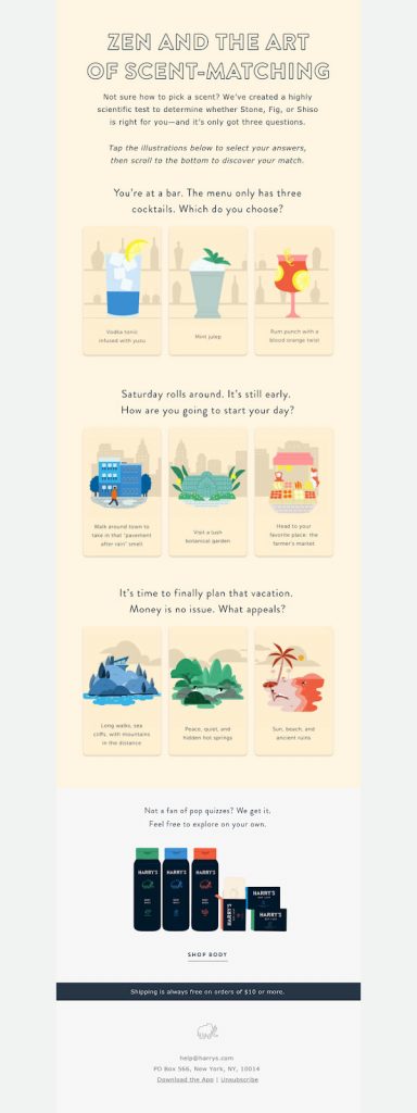 Harry's newsletter Harry's newsletter