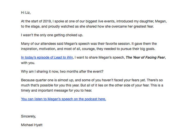 Michael Hyatt's newsletter Michael Hyatt's newsletter