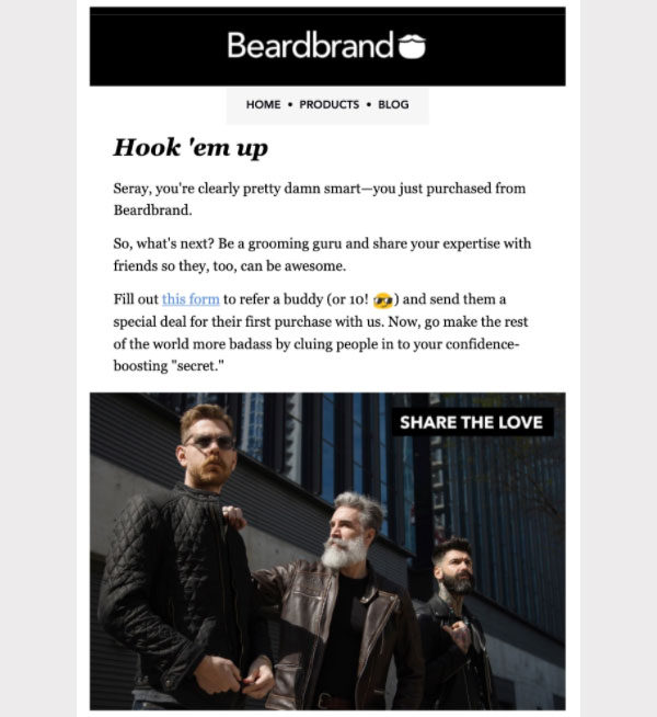 beardbrand's order confirmation email beardbrand's order confirmation email