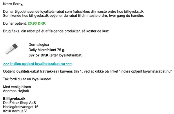 billigvoks's order confirmation email billigvoks's order confirmation email