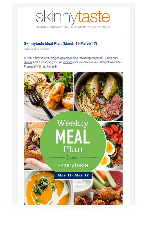 skinnytaste's newsletter skinnytaste's newsletter