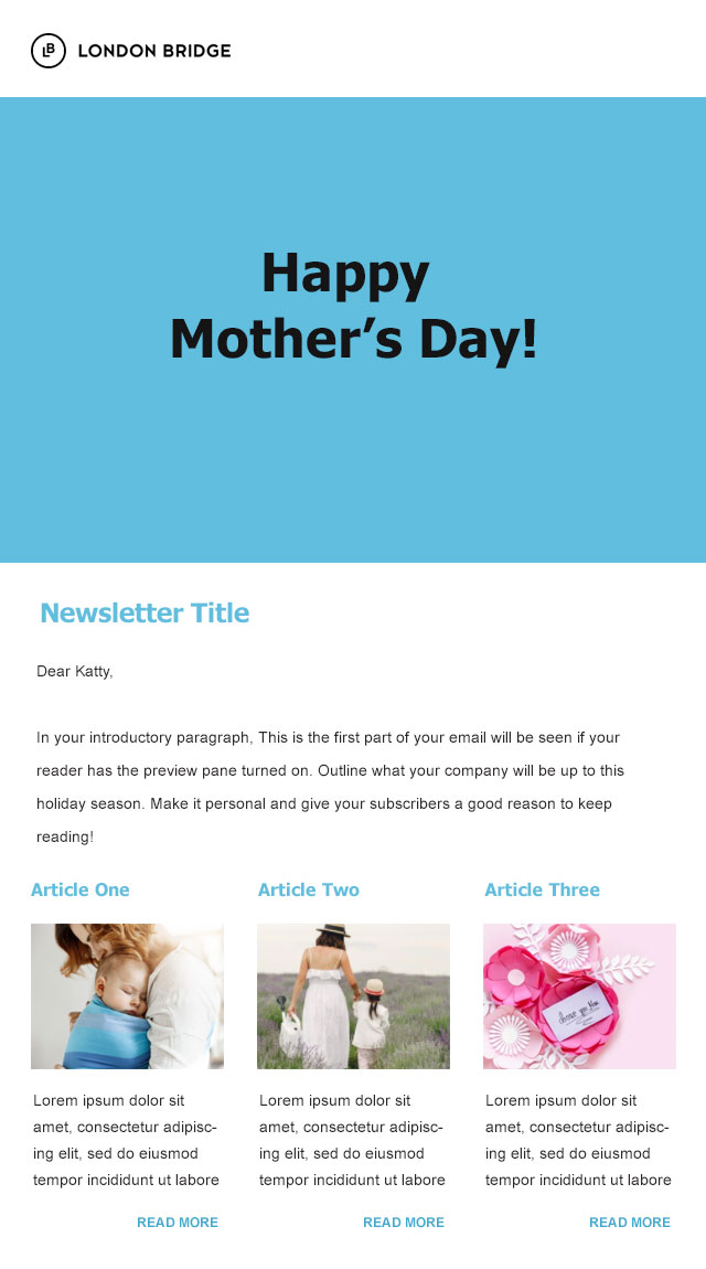 White themed eCommerce welcome email template to greet first-time shoppers. Download for Free Now.