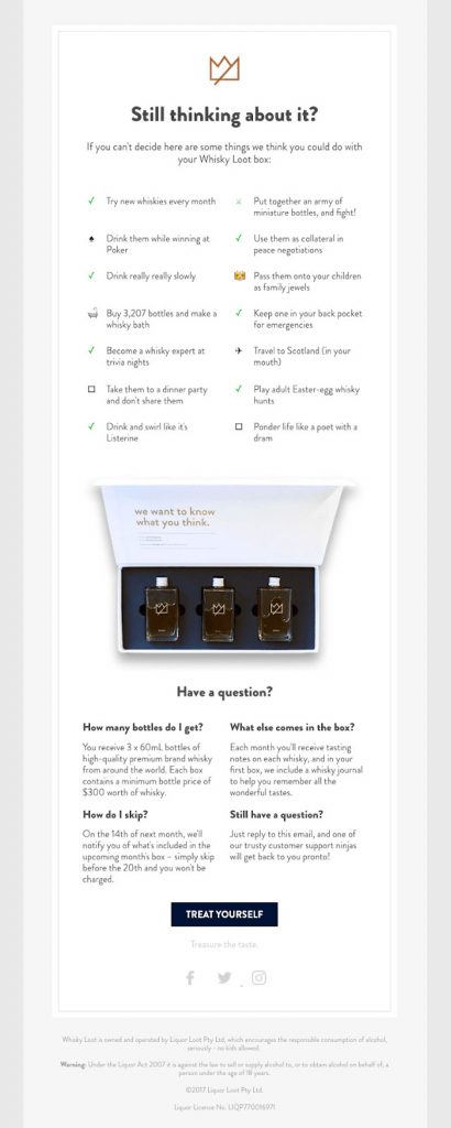 Cart recovery email example 5 Cart recovery email example 5