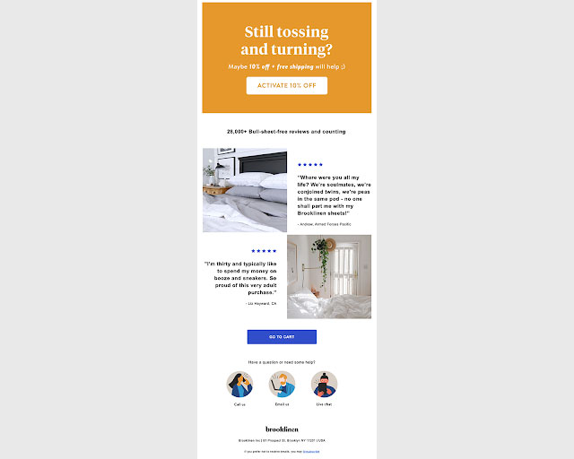 Cart recovery email example 6 Cart recovery email example 6