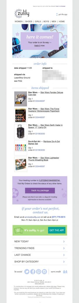 Order Confirmation Email Example 4 Order Confirmation Email Example 4