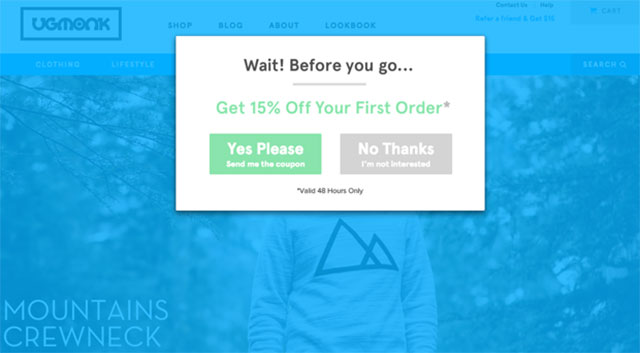 cta for shopify email list