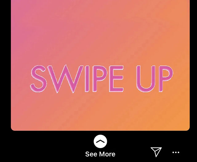 swipe up cta for shopify email list