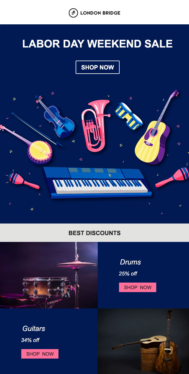 labor day templates for instruments. Download for Free Now.