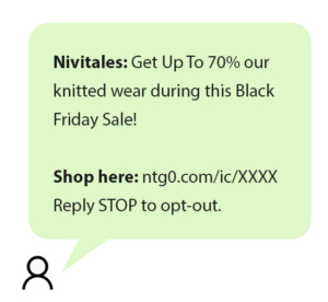 SMS marketing is ethical example