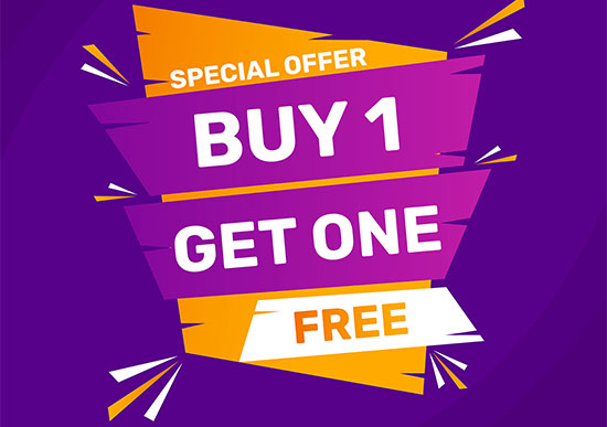 buy one get one free