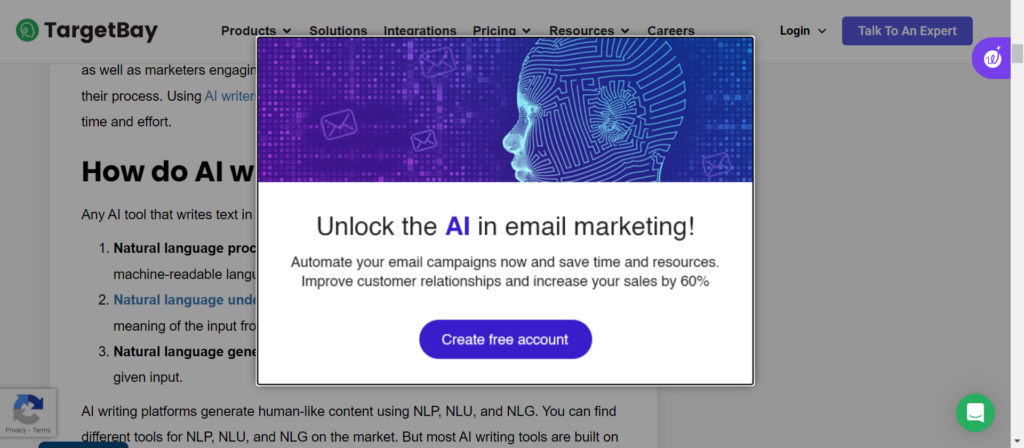 Create-free-account-exit-popup
