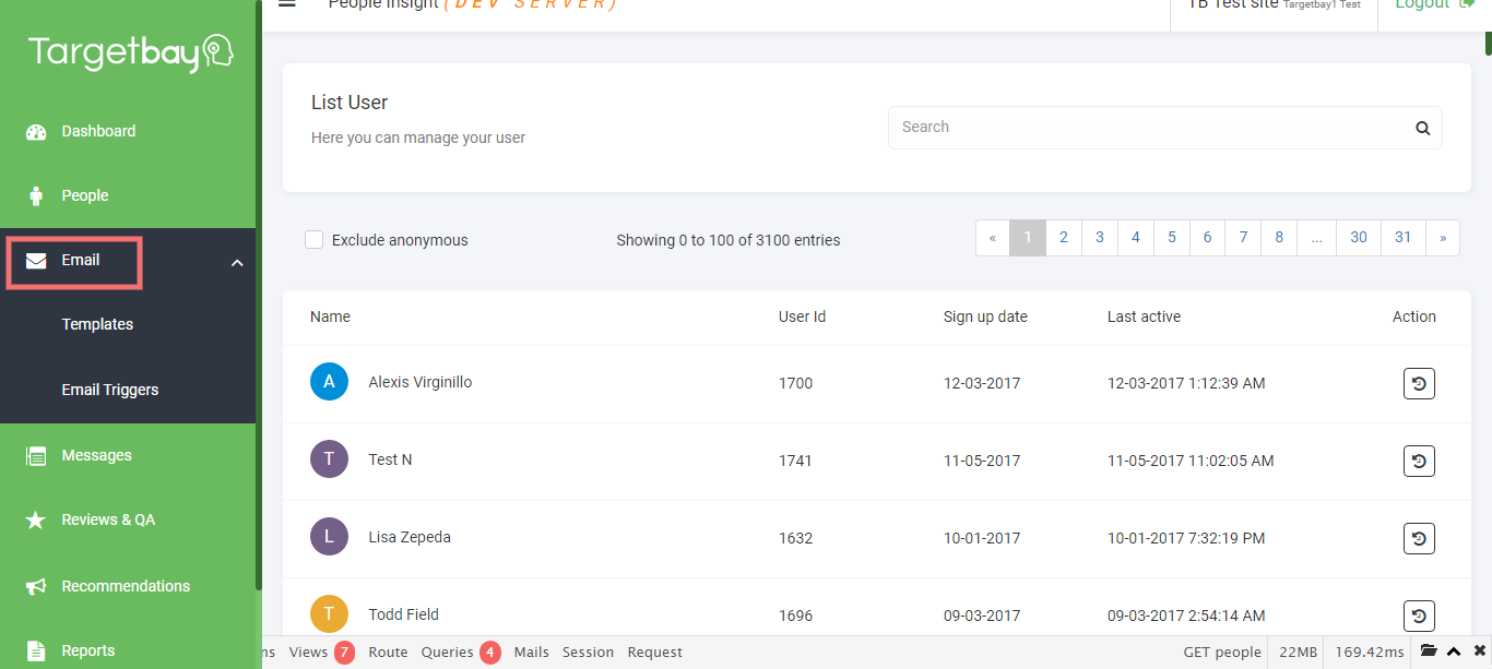 TargetBay Dashboard Email TargetBay Dashboard Email