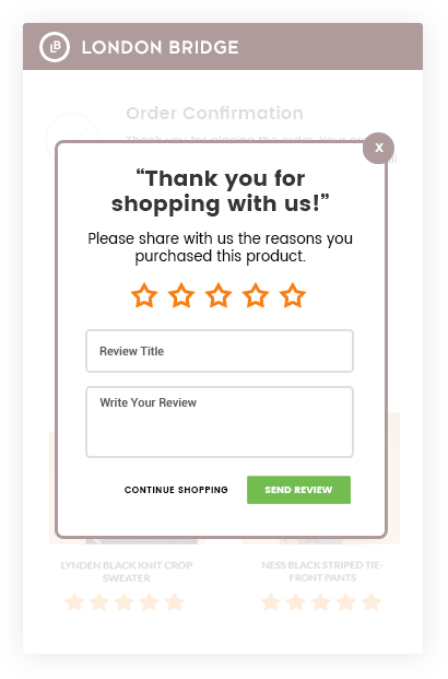 Ecommerce Customer Reviews Features - TargetBay