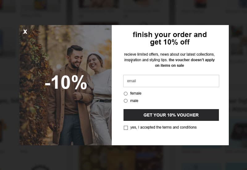 popup for lead generation