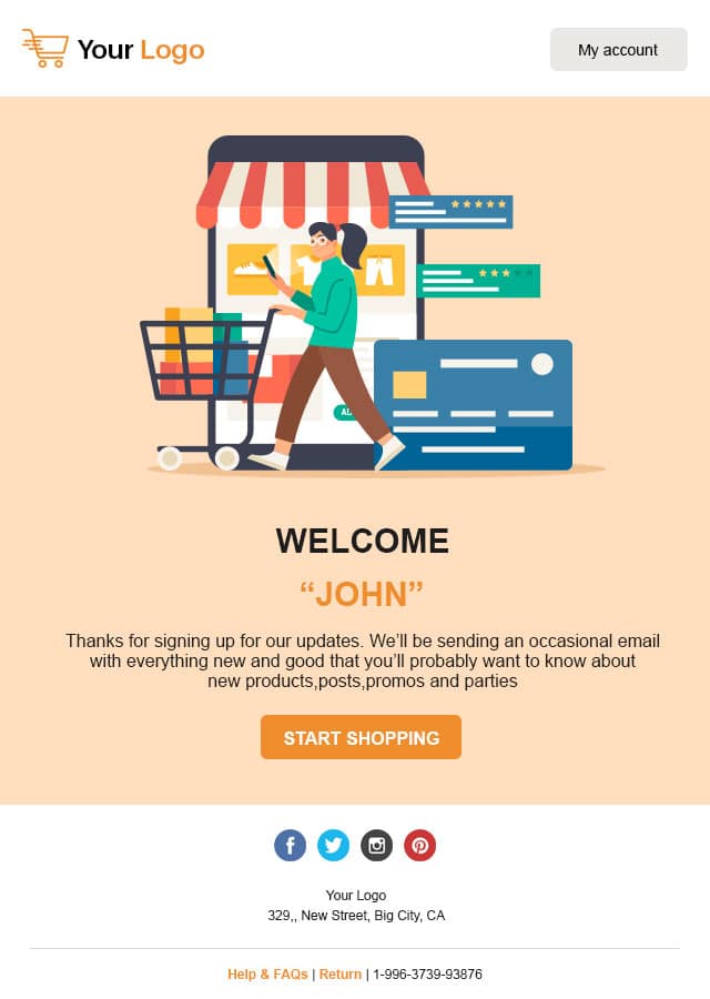 Magento Welcome Email templates