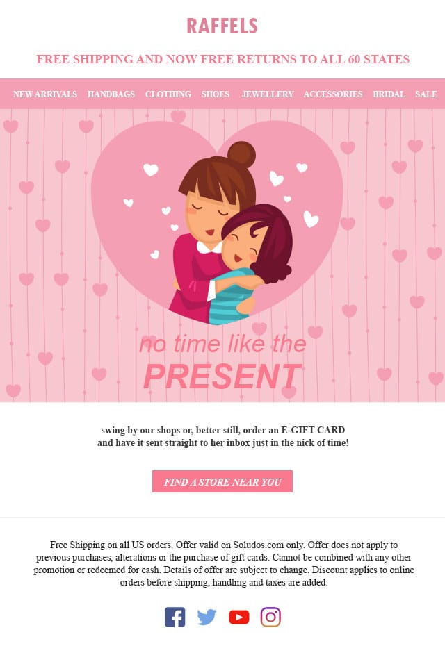 Mothers day Email Templates for ecommerce store