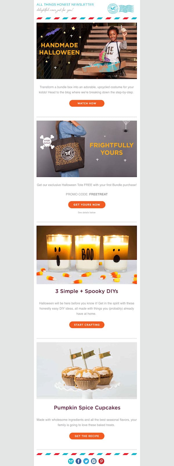 Clear CTA for Halloween Email Template