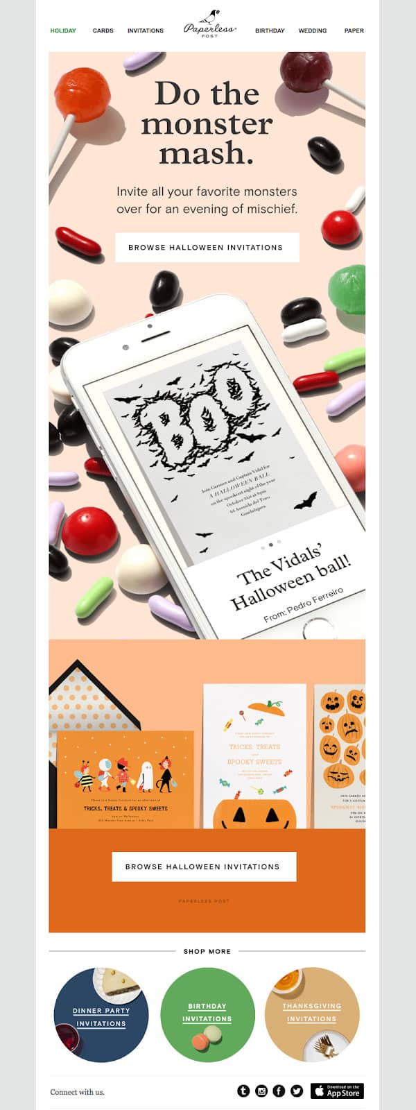 Creative Design for Halloween Email Template