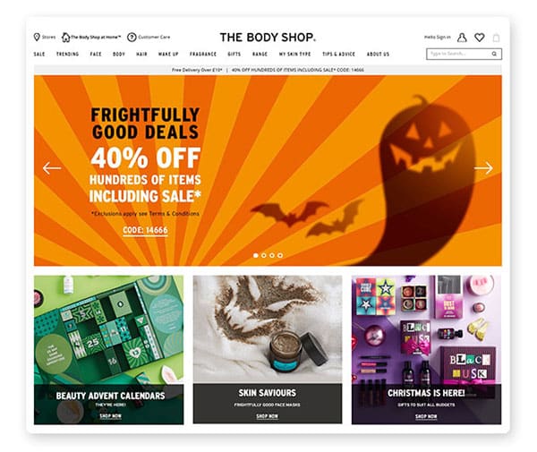Halloween sales for stores