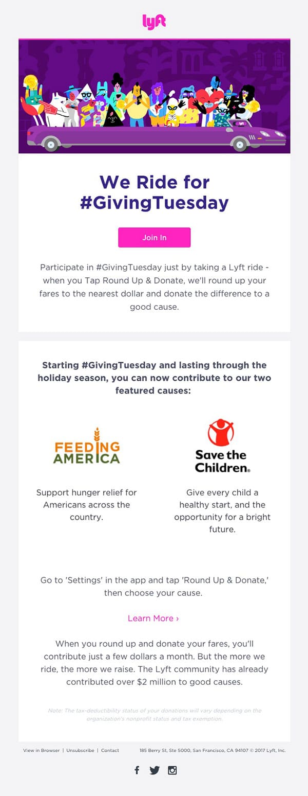 Giving Tuesday Email Template