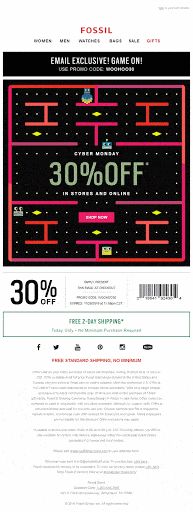 Creative Cyber Monday email template