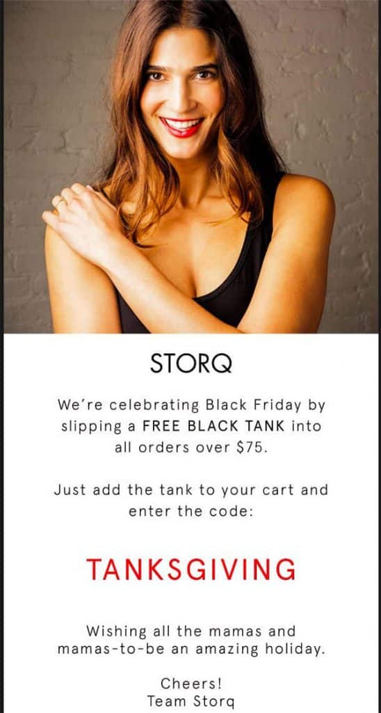 Simple Black Friday email template