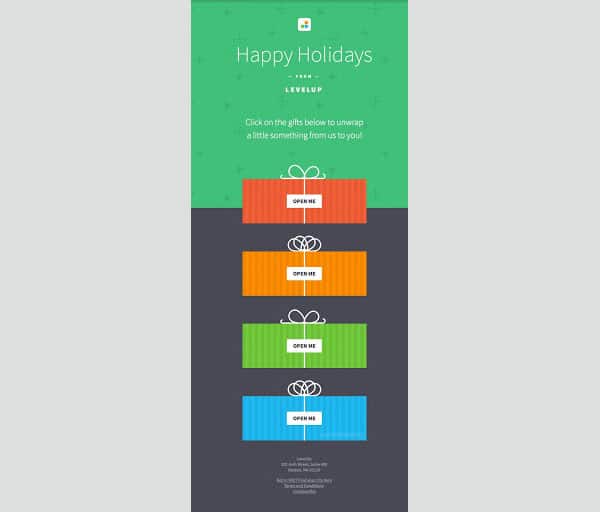 Happy holiday email templates